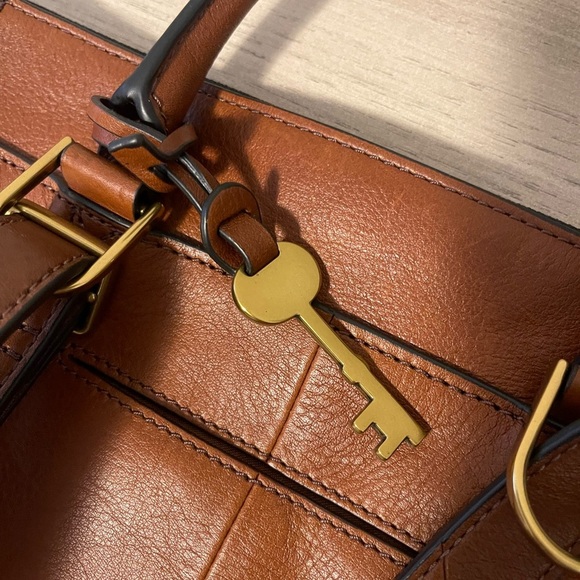 Fossil Brown Leather Backpack - Picture 7 of 16